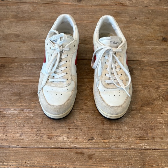 Rag & Bone White and Red Women’s Sneakers-Size 9 - Picture 3 of 6